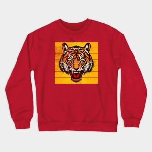 Distressed Tiger Vintage Roar Crewneck Sweatshirt